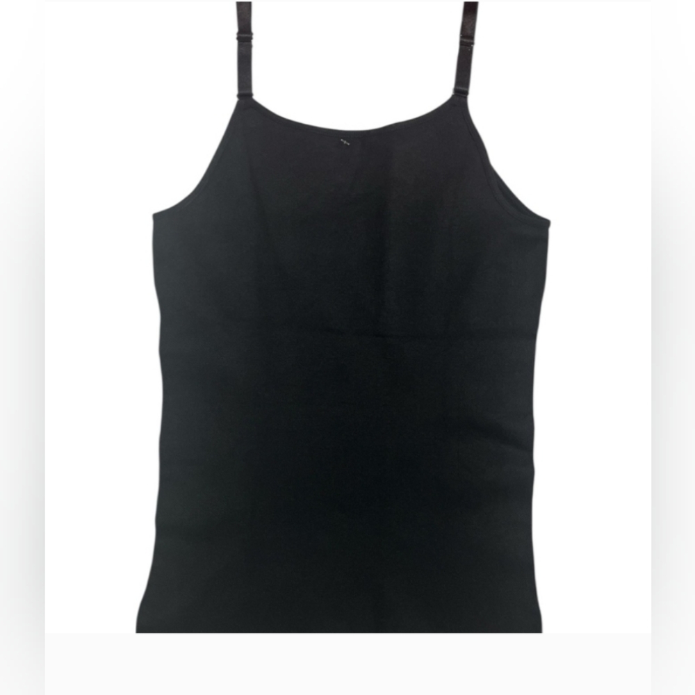 Shapermint Scoop Neck Camisole Shapewear Tank Bra Support Black Size XL
